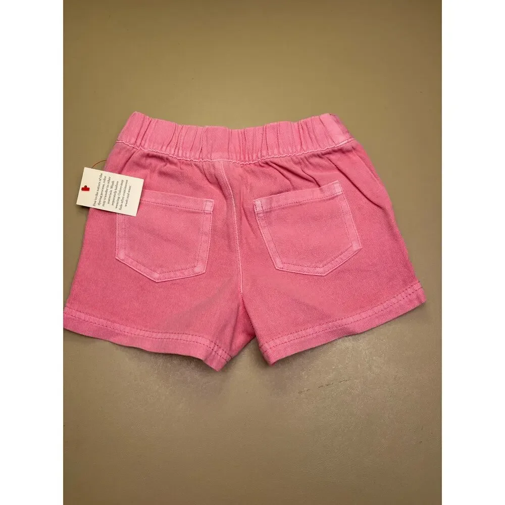 NWT Cat & Jack Girls 5T Pink Shorts & Heart Print Skort Bundle Summer Outfit Set